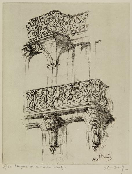 Balcon, 86 quai de la Fosse