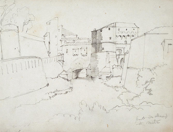 Porte des Allemands à Metz, 1840