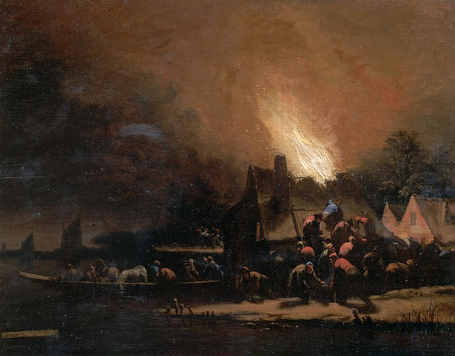 Incendie nocturne