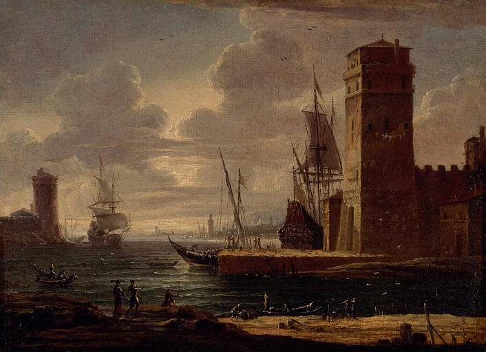 Marine : port à la tour carrée