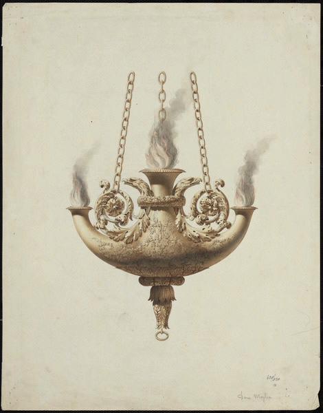 Etude d'un brûle-parfum à têtes d'aigles en bronze