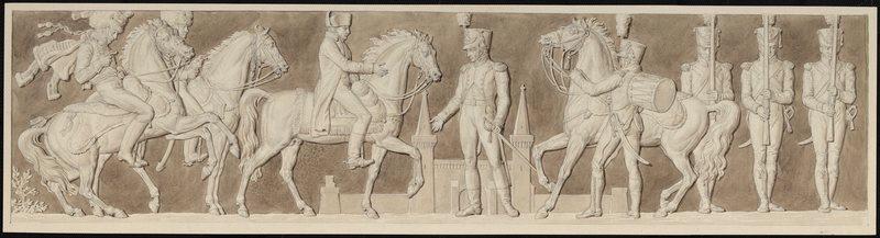 Napoléon accueilli par ses officiers