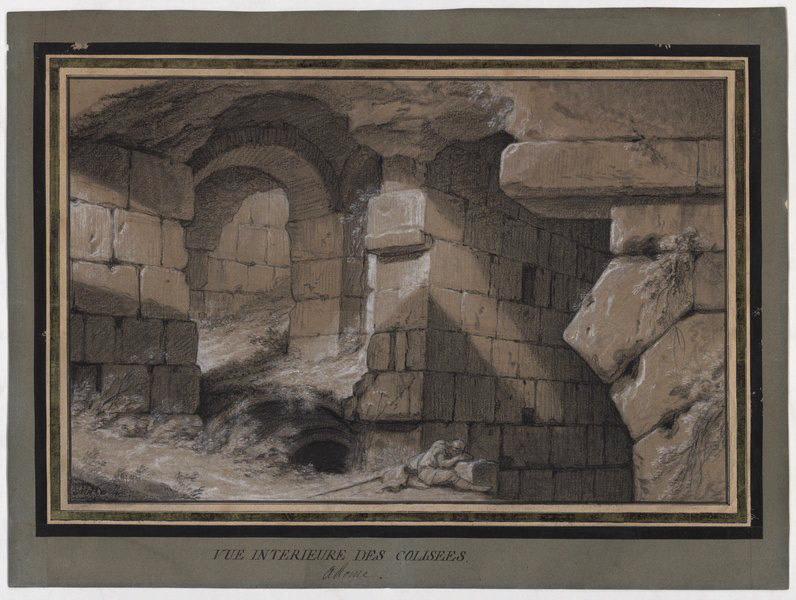 Vue de Rome vue intérieure des Colisées à Rome