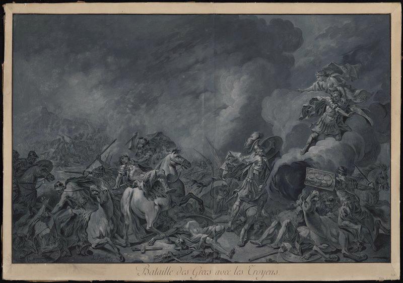 Bataille des Grecs et des Troyens