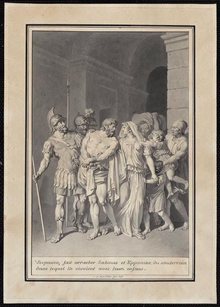 Vespasien fait arracher Sabinus et Epponine du souterrain dans lequel ils vivaient avec leurs enfants