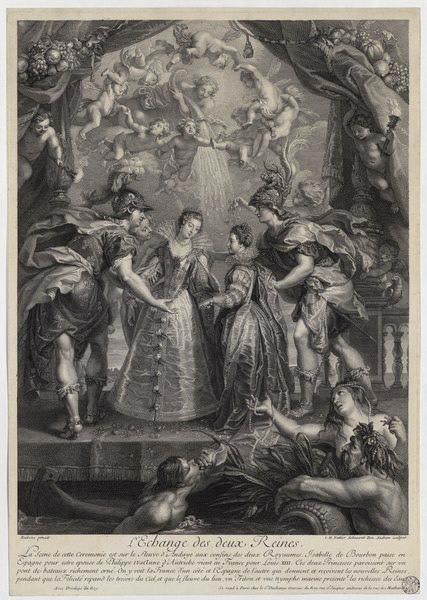La vie de Marie de Médicis ; L'échange des deux reines.