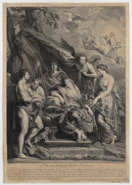 La vie de Marie de Médicis ; L'accouchement de la reine