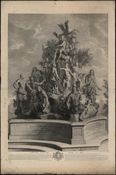 PARNASSE FRANCOIS DEDIE AU ROY