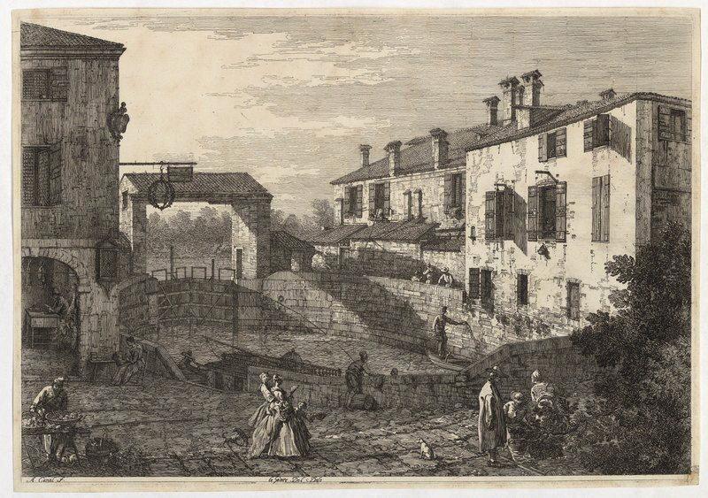 Vedute altre prese da i Luoghi altre ideata da Antonio Canal e da esso intagliate poste in prospetiva... ; Le Porto del Dolo