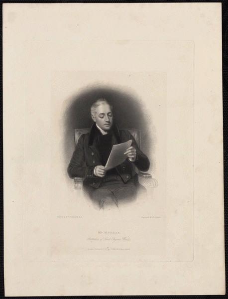Mr Murray publisher of Lord Byron's Works