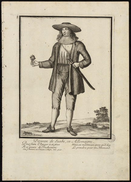 Paysan de Souabe en Allemagne