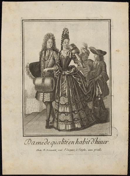 Dame de qualité en habit d'hiver