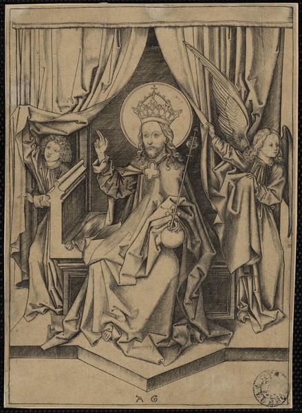 Dieu assis sur le trône