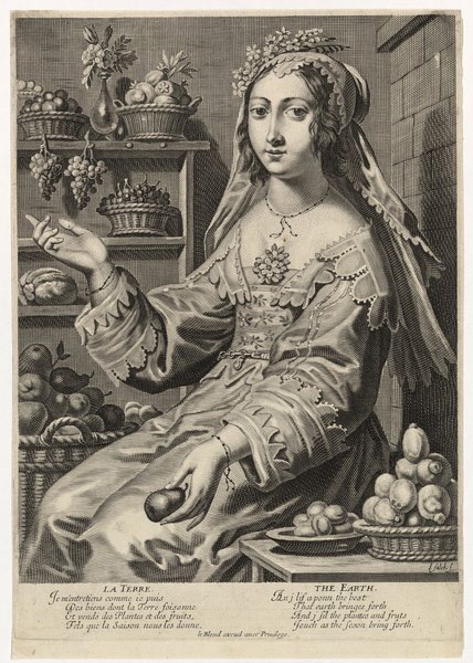 Les éléments : la terre "Je m'entretiens comme je puis des biens dont la terre foisonne et vends des plantes et des fruits tels que la saison nous les donne"