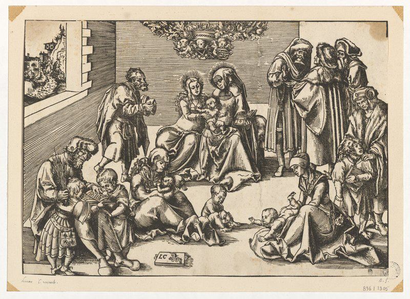 La Sainte Famille dans une salle (Titre d'origine) ; La sainte Parenté