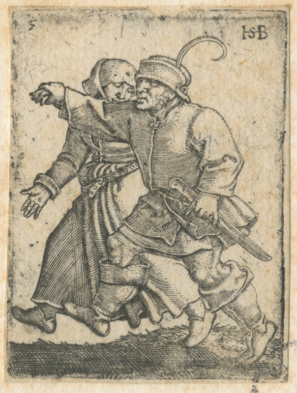 Noces de Village : le couple se dirigeant à gauche