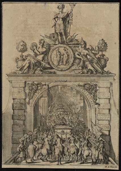 Arc de triomphe et cortège
