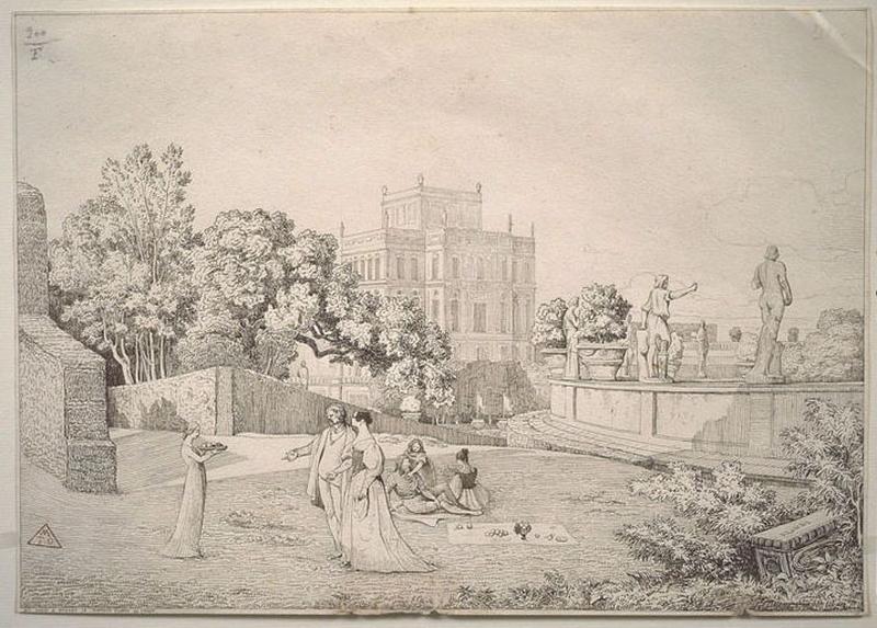 Collation dans le parc d'un château ou villa ; Villa (autre titre)