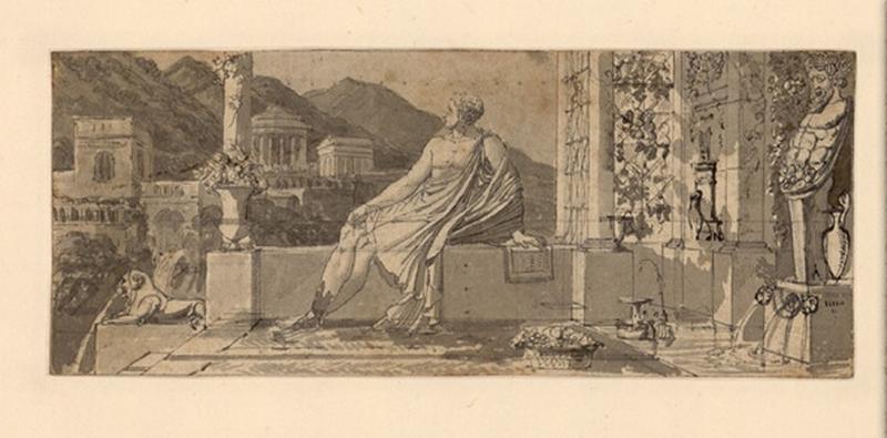 Composition pour l'Horace de Didot ; Dessin d'architecture