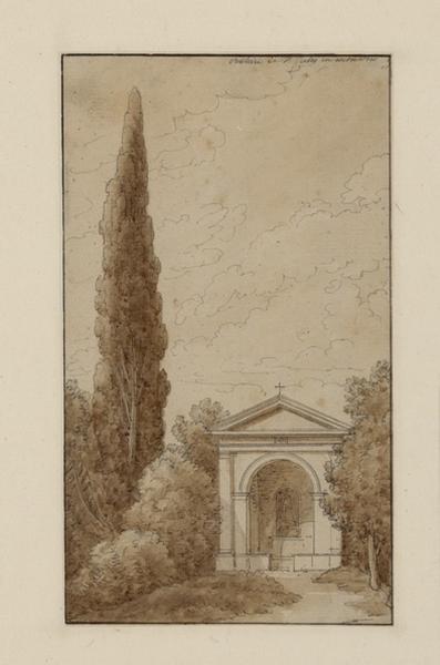 Rome, vue prise de la Villa Borghèse (trois dessins)