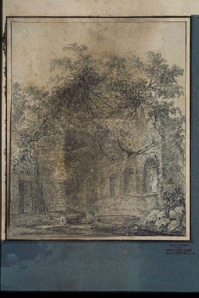 La fontaine Egérie, près de Rome ; Paysage - Ruines d'Italie