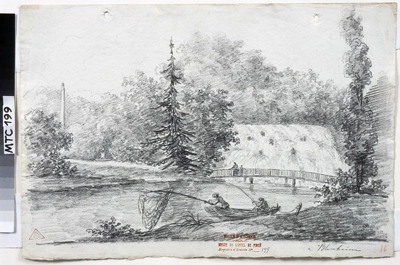 Les jardins de Blenheim (la cascade) ; Blenheim