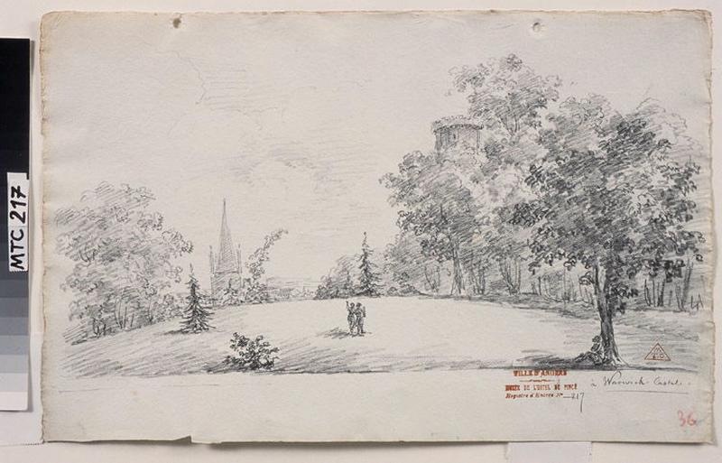 Les jardins du château de Warwick ; Warwick, castel