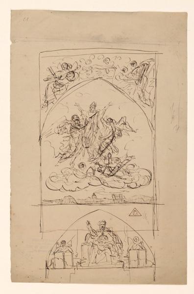 Composition pour un panneau mural religieux