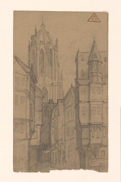 Vue d'une église en Belgique