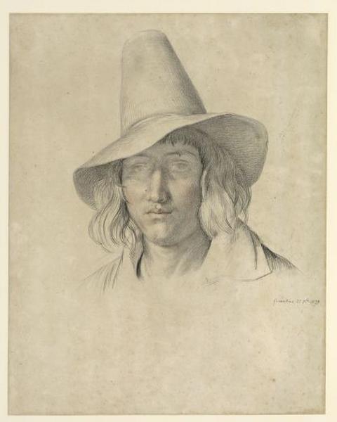 Pâtre de Ferentino ; Etude de tête d'homme