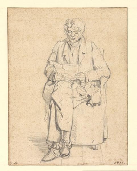 Portrait de Guillaume Joseph Bodinier, père du peintre ; Portrait du père de l'artiste