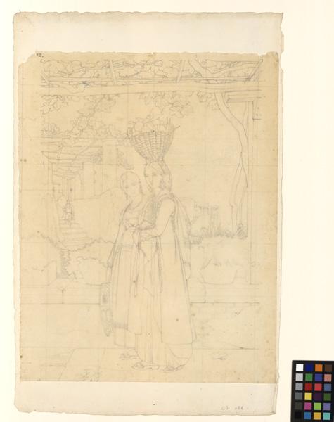 Deux femmes à Procida ; Femmes portant un panier