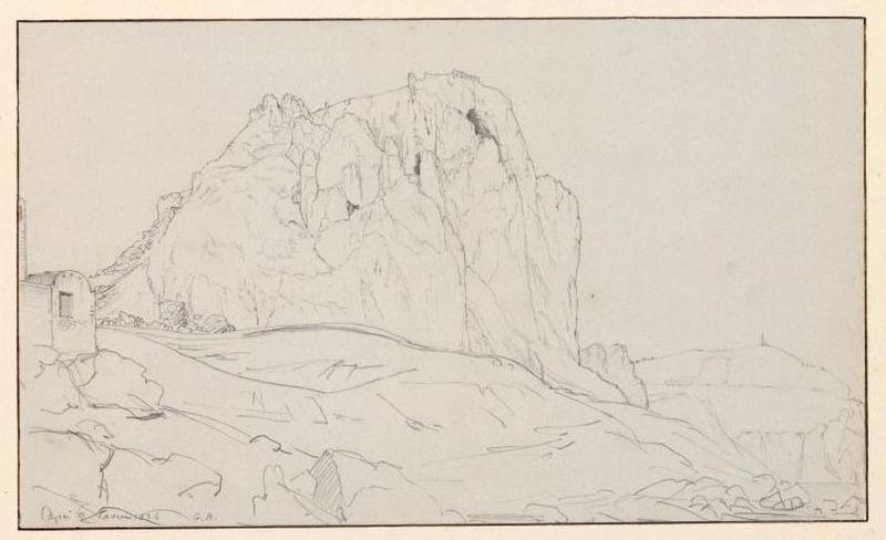 Rochers à Capri ; Paysage d'Italie