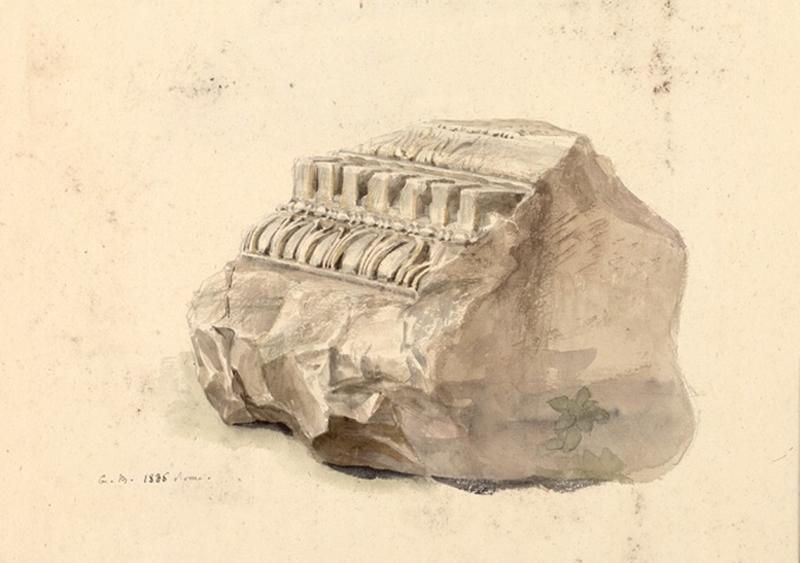 Etude de pierre sculptée