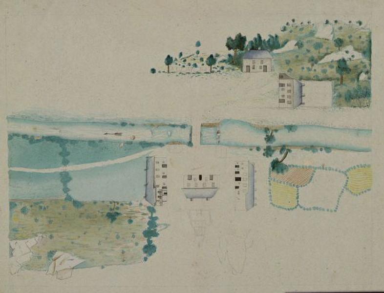 Carte, plan d'une campagne