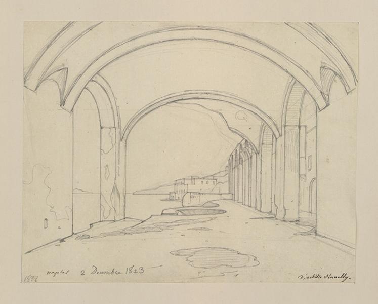 Arcades sur le bord du golfe de Naples (2 décembre 1823) (Catalogue des ventes 1873) ; Naples (1823) (Catalogue des ventes 1873)