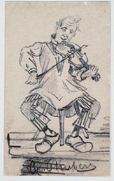 Etudes diverses ; Quatre études ; Joueur de violon