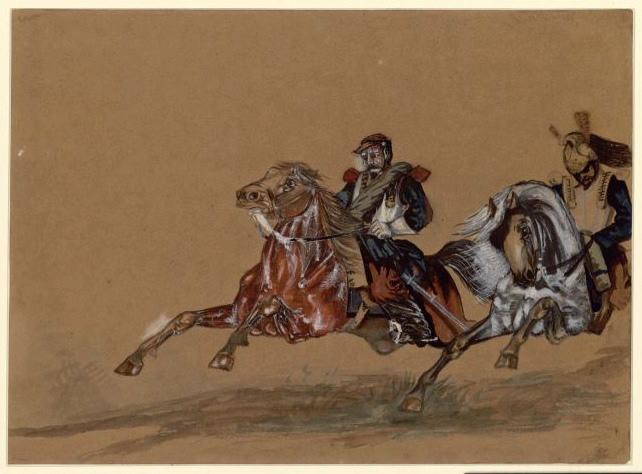 Cuirassiers au galop