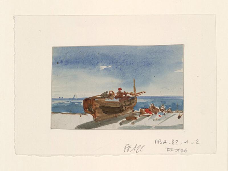 Bateau sur bord de mer