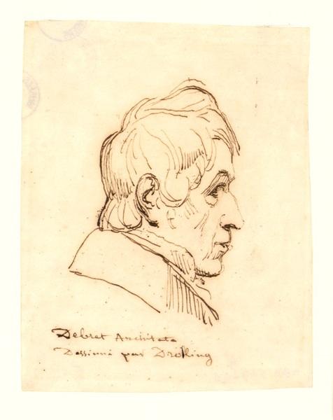 Portrait de François Debret ; Portrait de l'architecte Debret