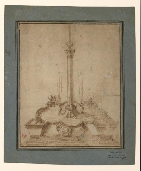 Vasque et jets d'eau