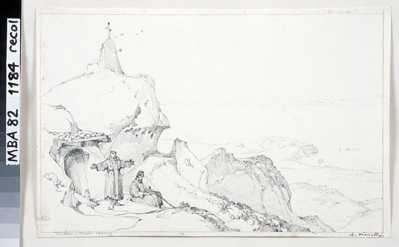 Deux moines... ; au verso : étude