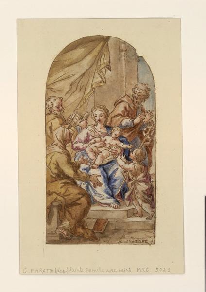 La Vierge et l'Enfant ; La Vierge, l'Enfant et saint Jean entourés des docteurs (autre titre)
