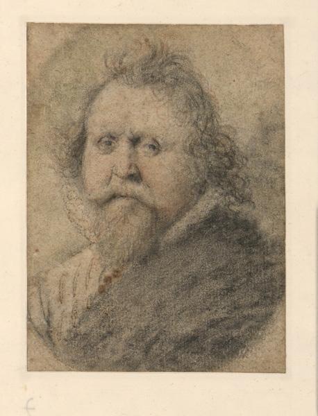 Portrait d'un homme barbu (Titre donné par V.Huchard en 1977) ; Portrait d'homme en buste de trois quartS à gauche (Titre donné sur l'inventaire)