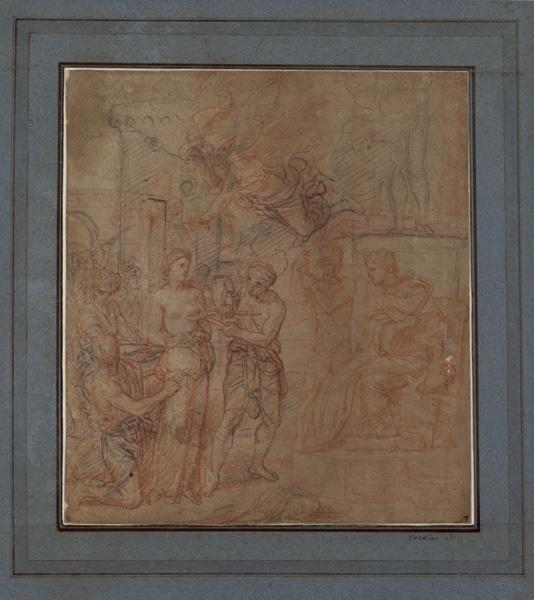 Le martyre de sainte Agathe ; Le supplice des tenailles (autre titre) ; Le martyre d'une sainte à laquelle on coupe un sein (autre titre)