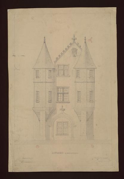 Le châtelet, façade est