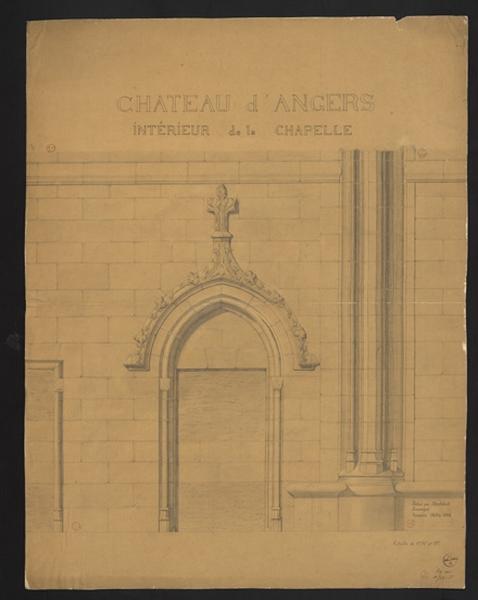 Château d'Angers, intérieur de la chapelle
