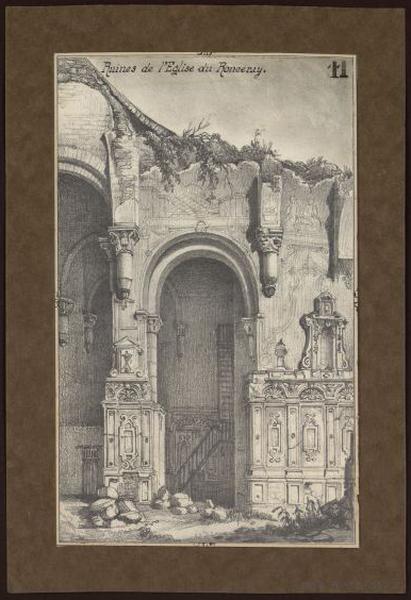 Ruines de l'église du Ronceray