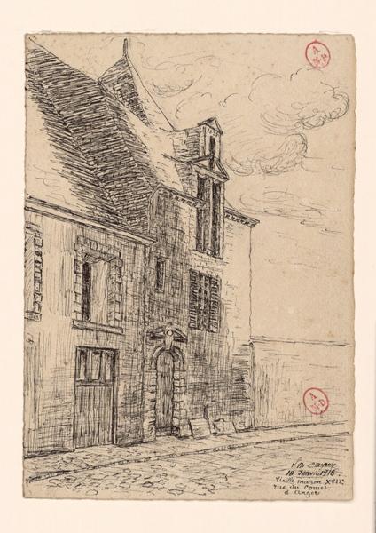 Vieille maison XVIIe rue du Cornet à Angers