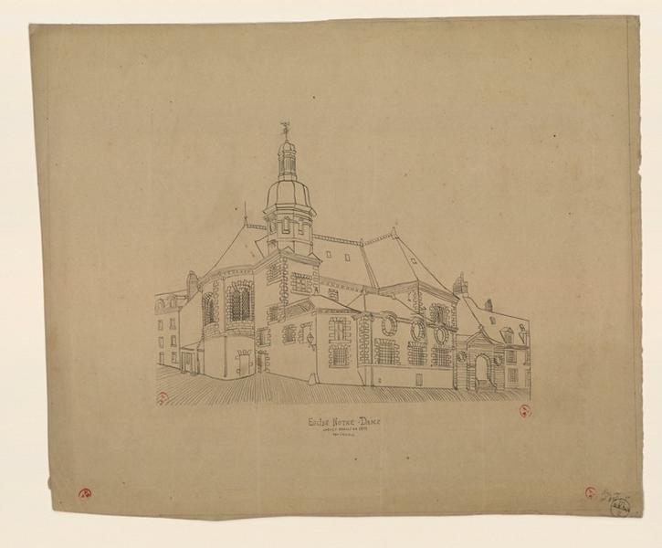 Eglise Notre-Dame, chevet démoli en 1898